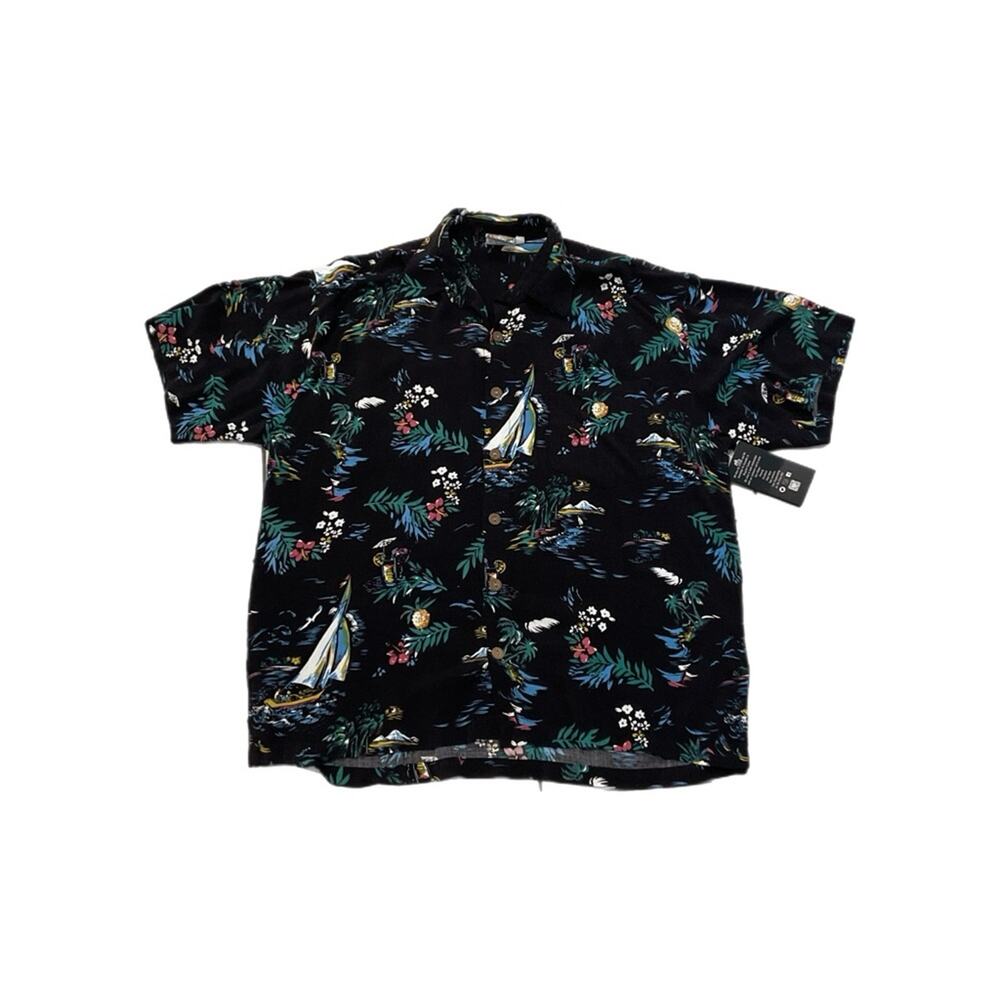Vintage Pineapple Moon Button-Up Shirt